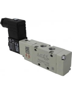Solenoid valve 1/8 5-way monostable 24Vdc 2W - Metal Work - ADAJUSA