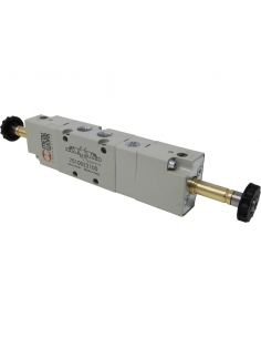 Solenoid valve 1/8 5-way 3 positions closed centres - Metal Work - ADAJUSA