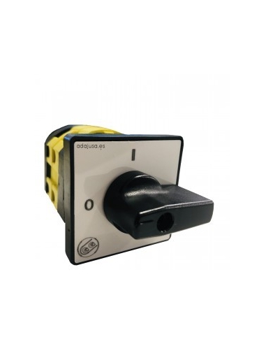Giovenzana 40a three-phase black lever switch adajusa