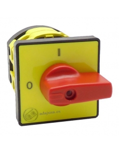 Interruptor trifásico 40A maneta roja Giovenzana adajusa 2