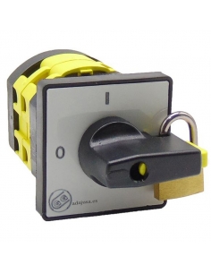 Giovenzana 25a switch for 64x64mm front control plate black lever with | adajusa