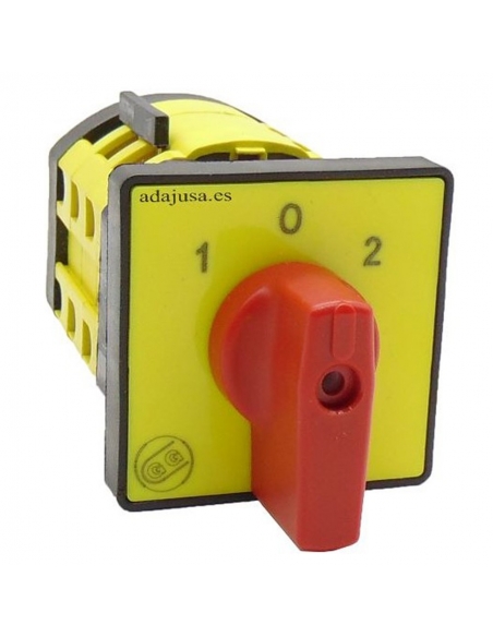 Inverter switch single-phase 25a full 64x64 red - Giovenzana