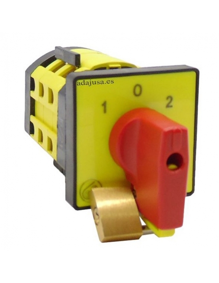 Interruptor inversor trifásico 20A completo 48x48 - Giovenzana adajusa