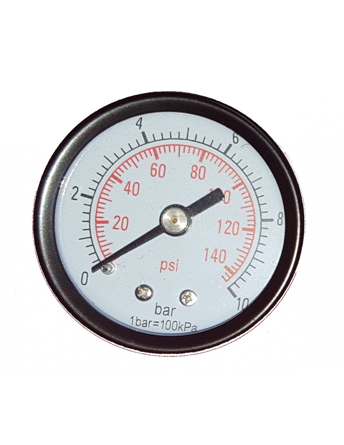 Manomètre à pression Manomètre pression de compresseur d'air 0-4 bar 1/4 