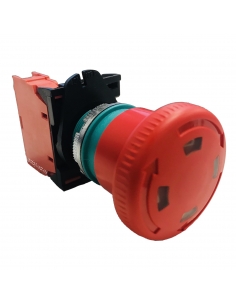 Cabeza pulsador de emergencia 40mm con indicación NC PPFN1P4S - Giovenzana adajusa 2