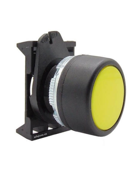 Yellow light push-button head with PPL3 interlocking - Giovenzana adajusa
