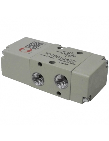 Open monostable 1/8 3-way valve (NO) - Metal Work - ADAJUSA