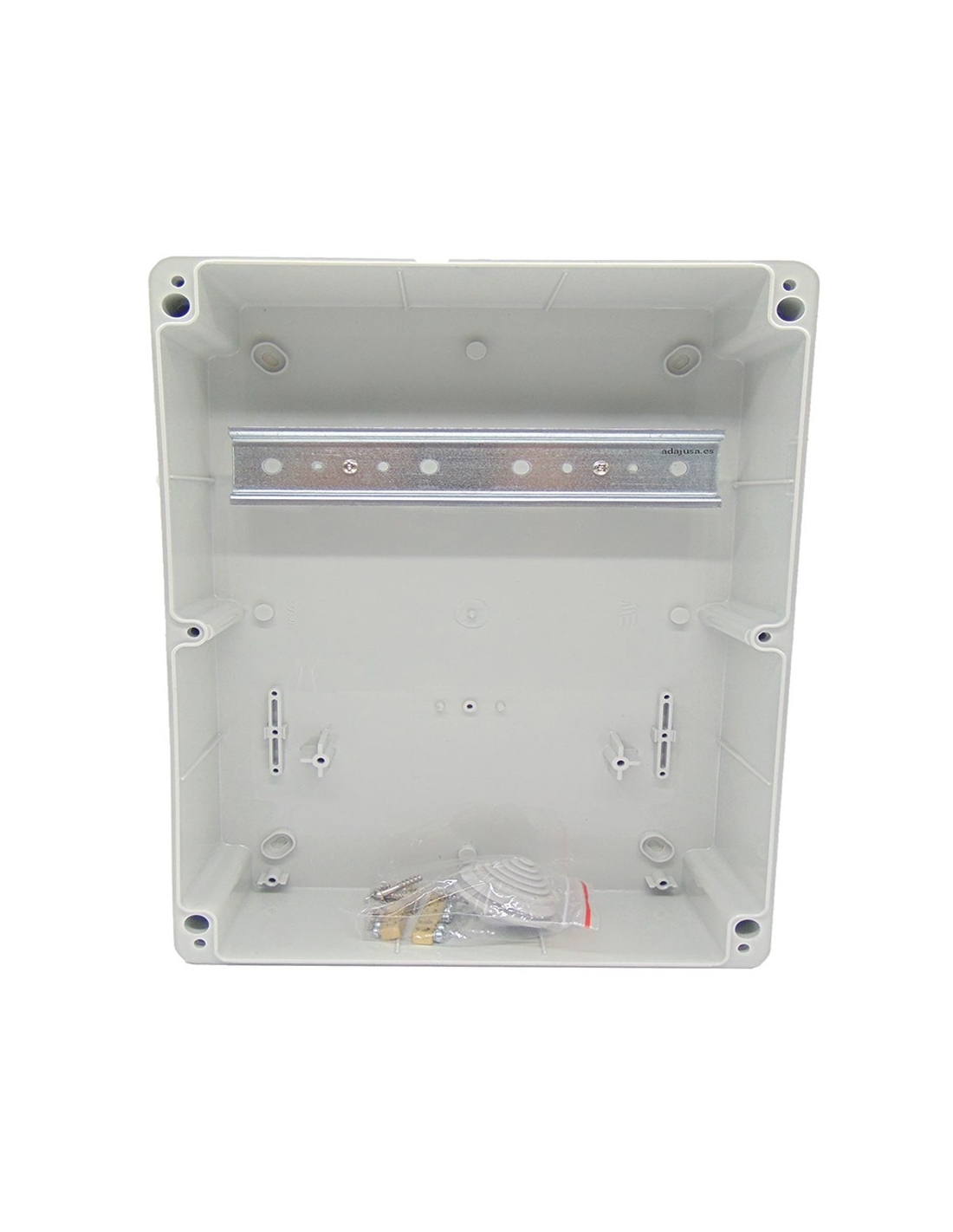 2 Module Empty Plastic Enclosure with DIN Rail MCB RCD Contactor Timer Housing 