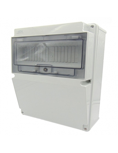 Distribution box 10 elements, surface mount