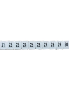 Tira de 10 señalizadores para bornas DEK 5 FWZ 21-30  Weidmuller - ADAJUSA