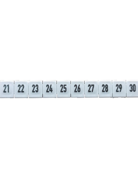 Tira de 10 señalizadores para bornas DEK 5 FWZ 21-30  Weidmuller - ADAJUSA