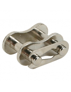 Unión doble inoxidable para cadena rodillos ISO - ADAJUSA