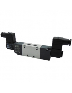 Solenoid valve 1/8 5/2 bistable with coil 24Vcc BASIC - Metal Work - ADAJUSA