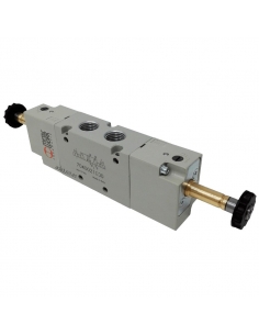 Solenoid valve 3/8 5 ways assisted bistable - Metal Work - ADAJUSA