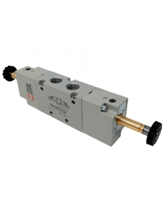 Solenoid valve 3/8 5/3 assisted closed centers - Metal Work - ADAJUSA