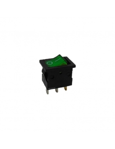 Interruptor verde luminoso 6A-250V  Adajusa