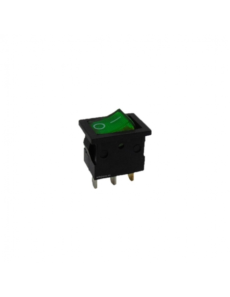 Interruptor verde luminoso 6A-250V  Adajusa