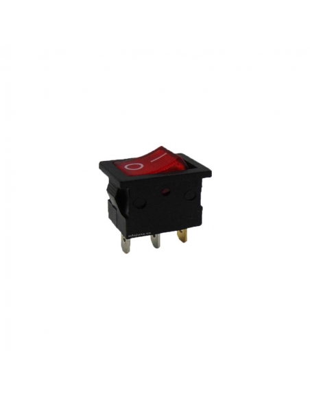 Interruptor rojo luminoso 6A-250V  Adajusa