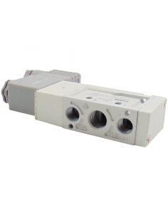 Electroválvula 1/4 5 vías monoestable bobina 110Vac - Mindman S.220 - ADAJUSA 2