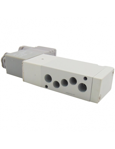 Solenoid valve 1/4 5/2 ways monostable 230 Vac on plate - Mindman - ADAJUSA