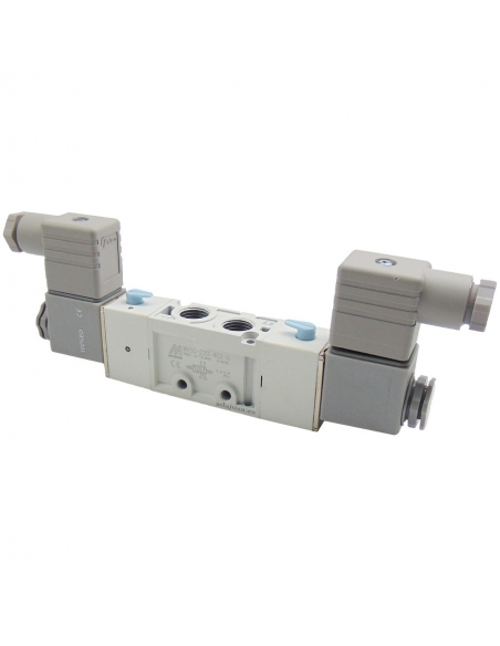 Electroválvula 1/4 5 vías biestable 24Vac - Mindman S.220 - ADAJUSA
