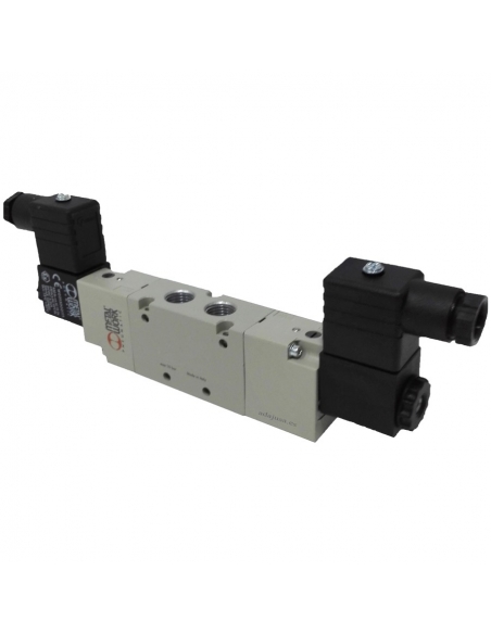 Solenoid valve 3/8 5/3 exhaust centers 24 Vac - Metal Work - ADAJUSA
