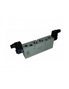 Electrovalvula 1/2 5 vias 3 positions assisted closed centres 24Vac 5VA - Metal Work - adajusa