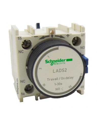 Temporizador para contactor 0,1-30 seg retardo a la desconexión LADR1  Schneider  /  Adajusa