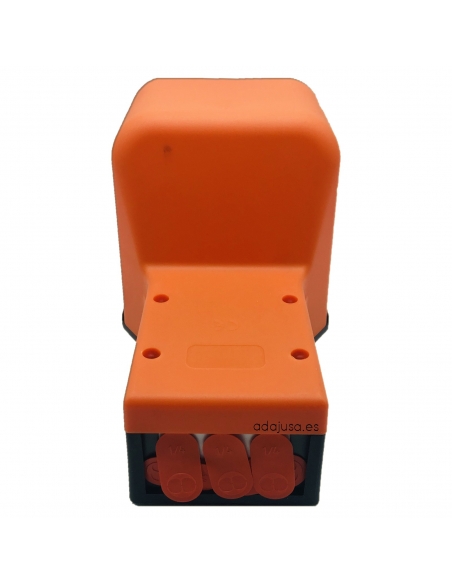 Pedal neumático 3/2 diámetro 4 mm biestable con protección Metal Work - ADAJUSA