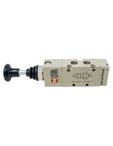 Monostable handle valve 1/8 5/2 Metal Work - ADAJUSA