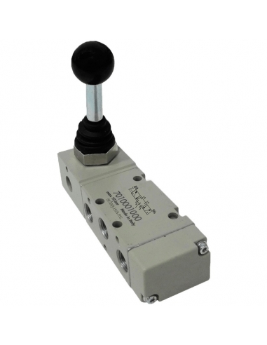 Manual lever valve 1/2 5/3 fixed pressure centers Metal Work - ADAJUSA