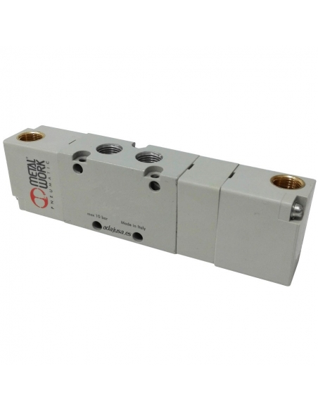 Double pneumatic distributor valve 1/4 3 ways 3/2 closed NC Metal Work | ADAJUSA | price