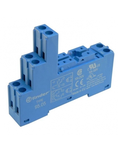 Miniature Relay Base 2 Contacts Series 95 FINDER