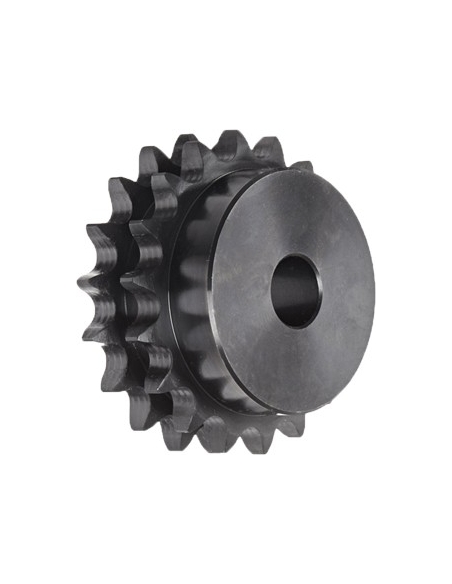 Piñones doble para cadena de rodillos 3/8 x 7/32 06B-2 DIN8187 - ISO R606 - ADAJUSA