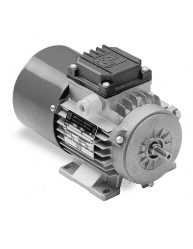 Three-phase motor 0.55Kw 0.75HP with brake 230/400V 1000 rpm Flange B3 foot - MGM