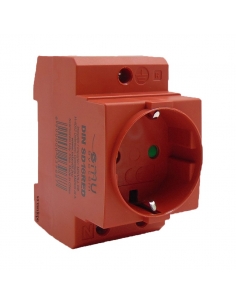 Toma de corriente schuko 16A color rojo DIN SD16 Adajusa