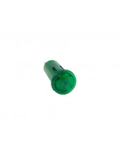 Luz de señalización color verde 230 Vac 12mm 2