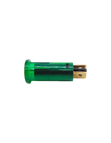 Luz de señalización color verde 230 Vac 12mm