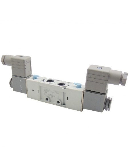 Solenoid valve 1/2 5 ways bistable 24Vdc - Mindman S.500 - ADAJUSA