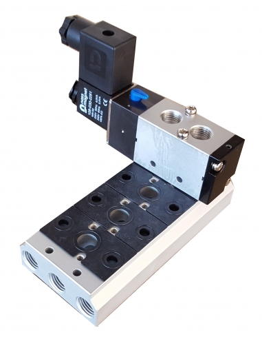 Base múltiple para válvulas de 1/2 5 vías Mindman serie 460- ADAJUSA