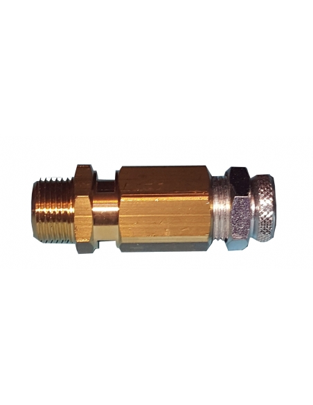Válvula de seguridad sobrepresión 3/8 ajustable 0.5-5 - Metal Work - ADAJUSA