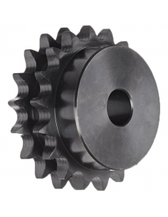 Piñones doble para cadena de rodillos 1 1/4 x 3/4 20B-2 Z45 DIN8187 - ISO R606
