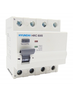 Diferencial 4 polos 125A 30mA clase A - Hyundai Electric