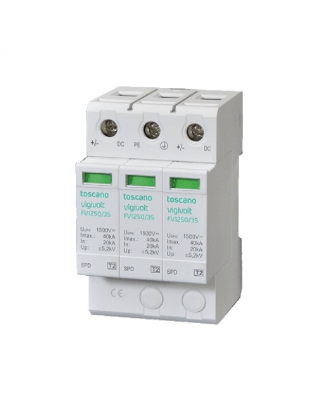 Surge protector photovoltaic systems T1+T2 FV2-1250/3S Toscano / Adajusa