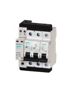 Transient and permanent surge protector + IGA 2x16A 10kA biphasic Vigivolt toscano Adajusa
