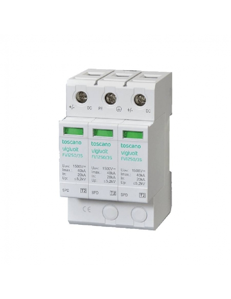 Surge protector photovoltaic systems T1+T2 FV2-1250/3S Toscano / Adajusa