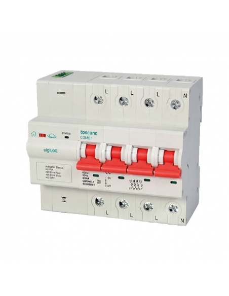 Permanent surge protector and undervoltage IGA 4x32A automatic rearmament Vigivolt toscano Adajusa