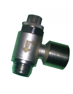 Regulador de caudal 3/8 unidireccional orientable