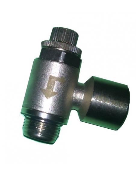 Regulador de caudal 3/8 unidireccional orientable