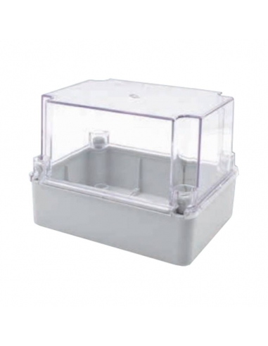 Plastic box 310x230x180mm smooth transparent lid